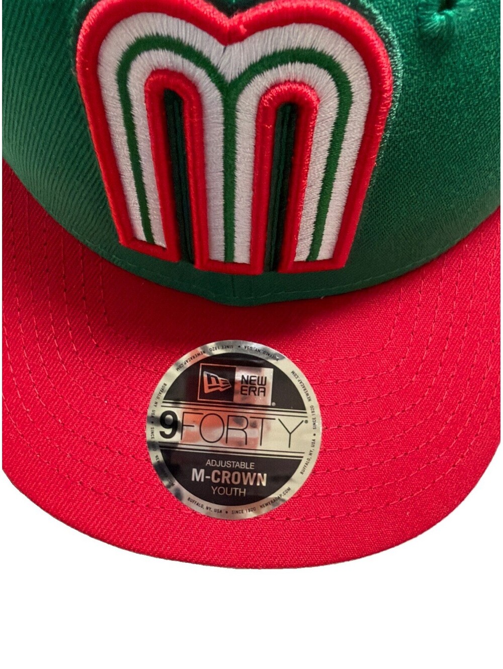 Mexico Fitted Hat M-Crown Youth New Era 59FIFTY World Baseball Classic NWT - Picture 4 of 9